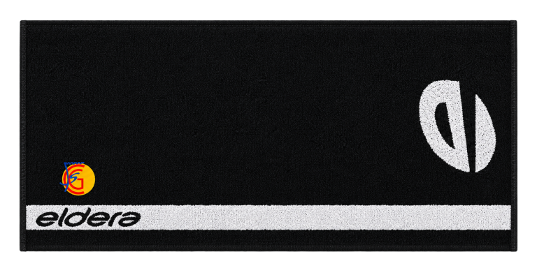 Serviette eldera avec broderie